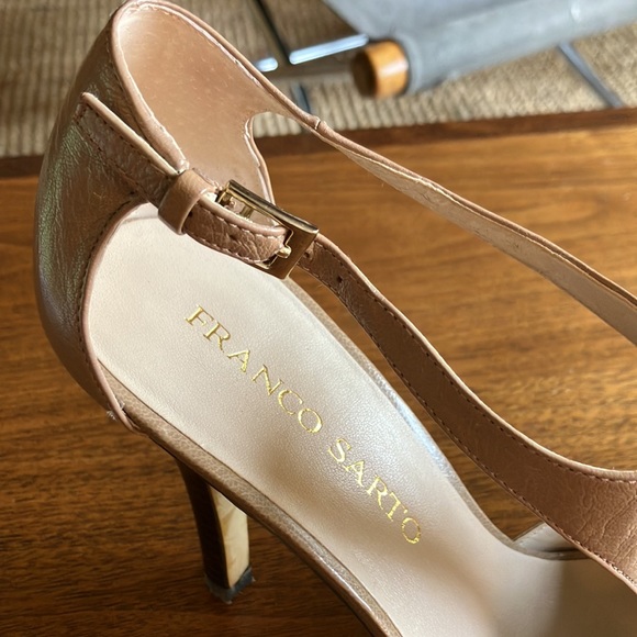 Franco Sarto nude leather heels. Gorgeous shoes, EUC. - Picture 7 of 13